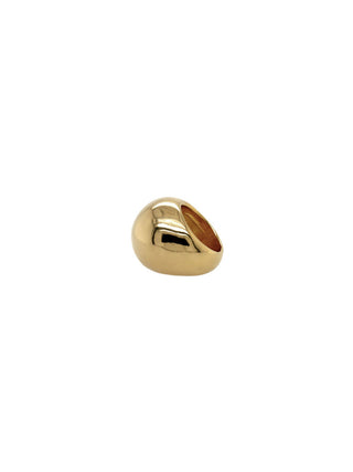 One-Sided Sphere Gold Ring
