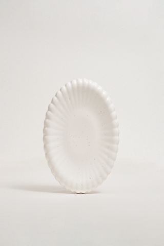 Blooming Double-Sided Oval Plate