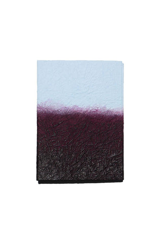 GugimFolio Notebook made from Hanji (Korean Paper) - Burgundy/Sky