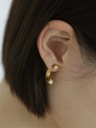 Pearl In Love Earrings Gold C