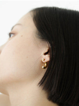 Pearl In Love Earrings Gold C