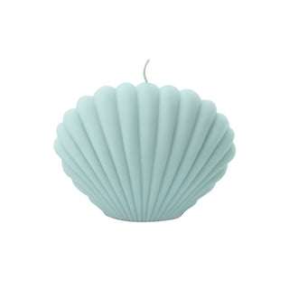 Scented Soy Candle "Shell" Mint Blue